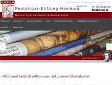 Tablet Screenshot of pestalozzi-hamburg.de